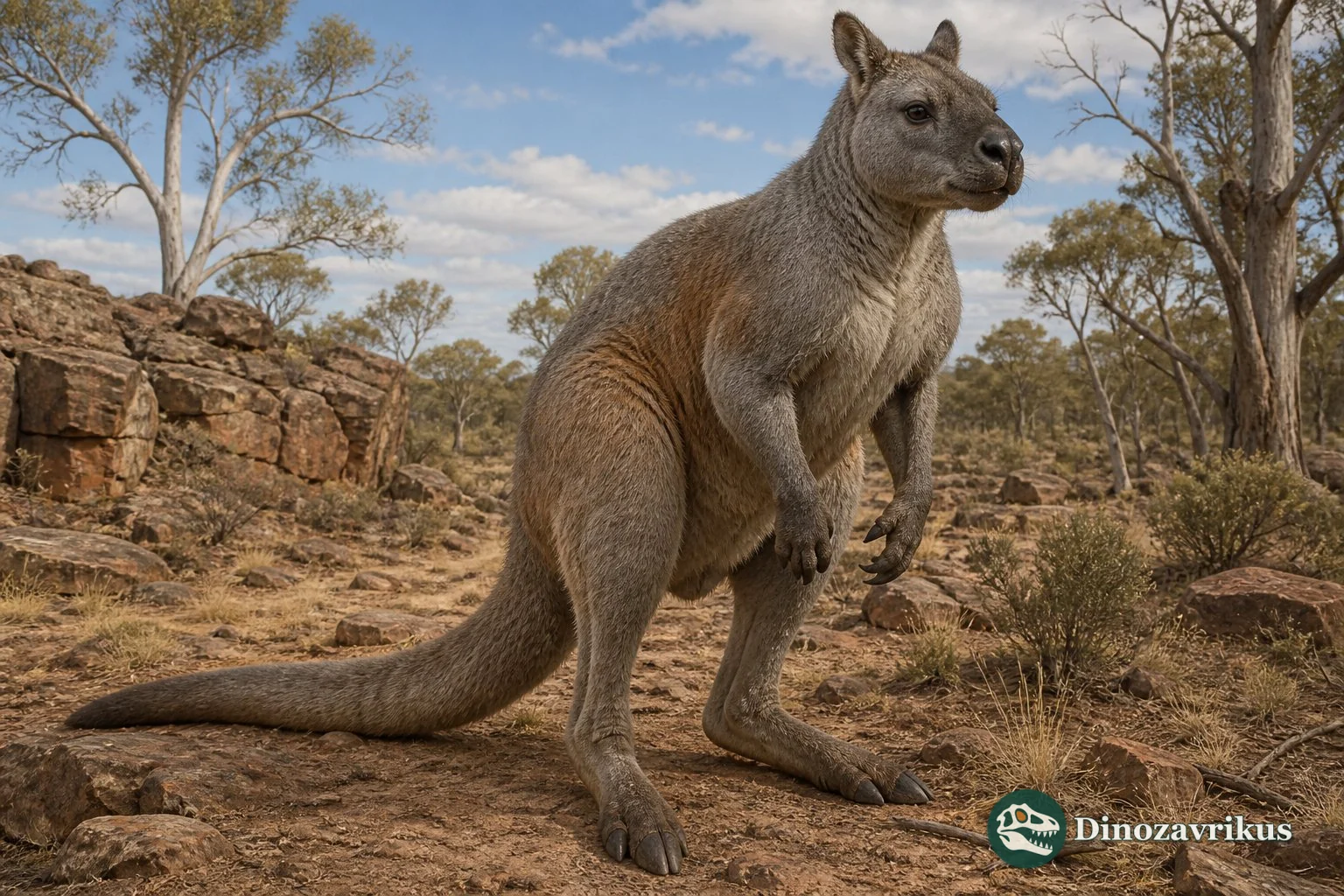 Reconstruction of Simosthenurus occidentalis in Pleistocene Australia