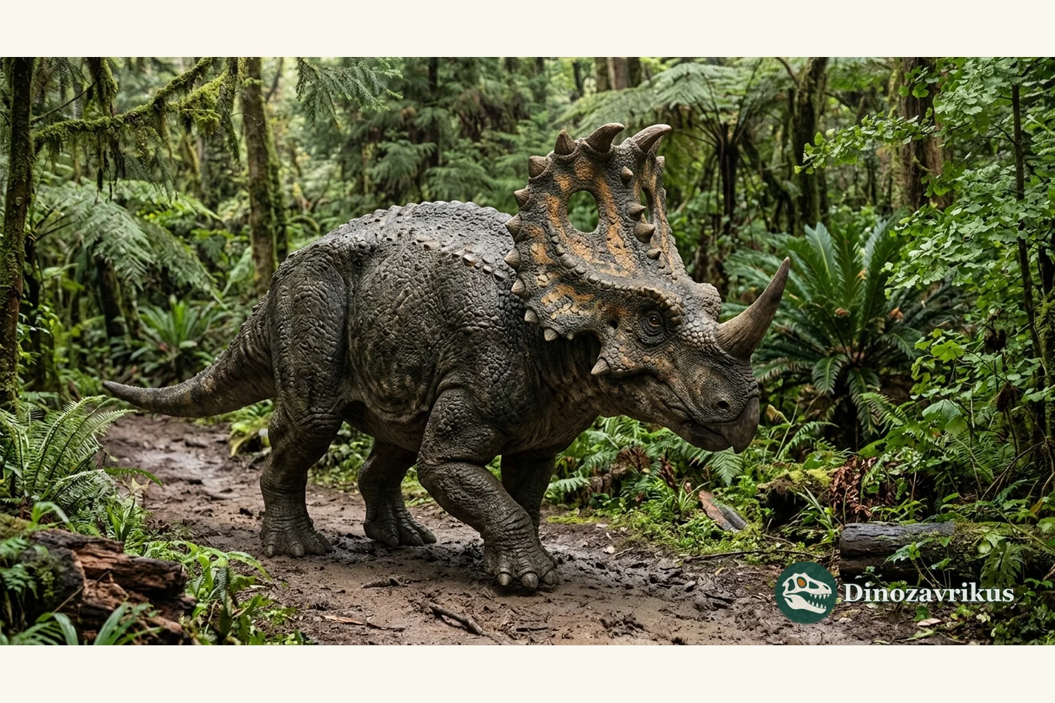 Scientific reconstruction of Sinoceratops zhuchengensis in a Late Cretaceous landscape of Shandong
