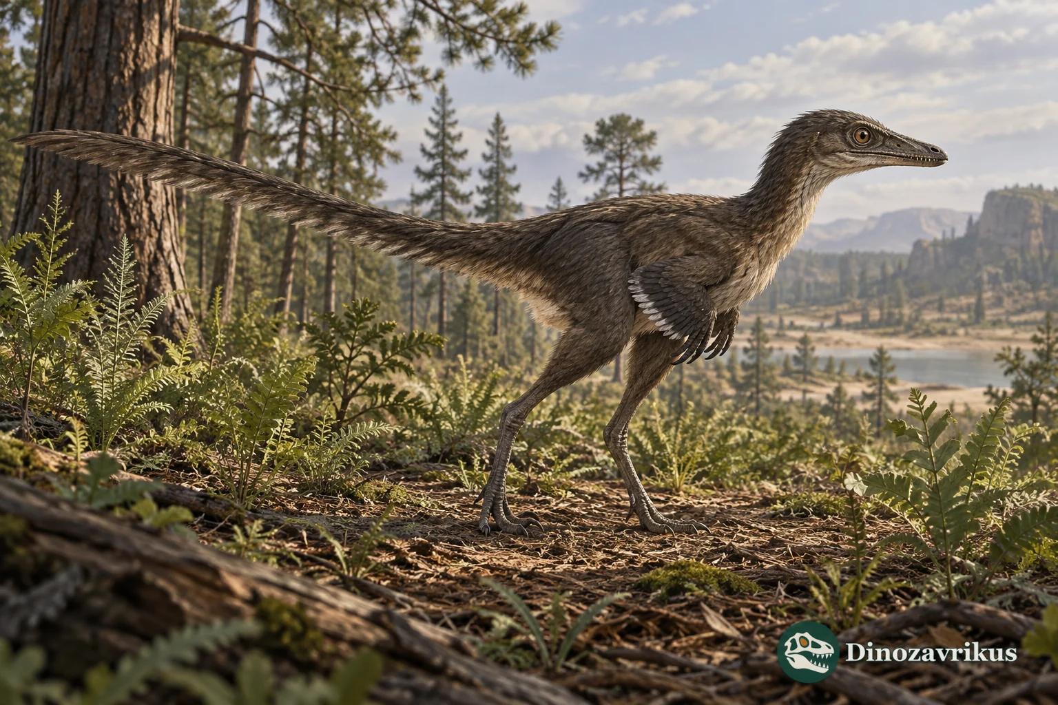 Reconstruction of Sinornithoides youngi on the forest-floor margin of an Early Cretaceous landscape in Inner Mongolia