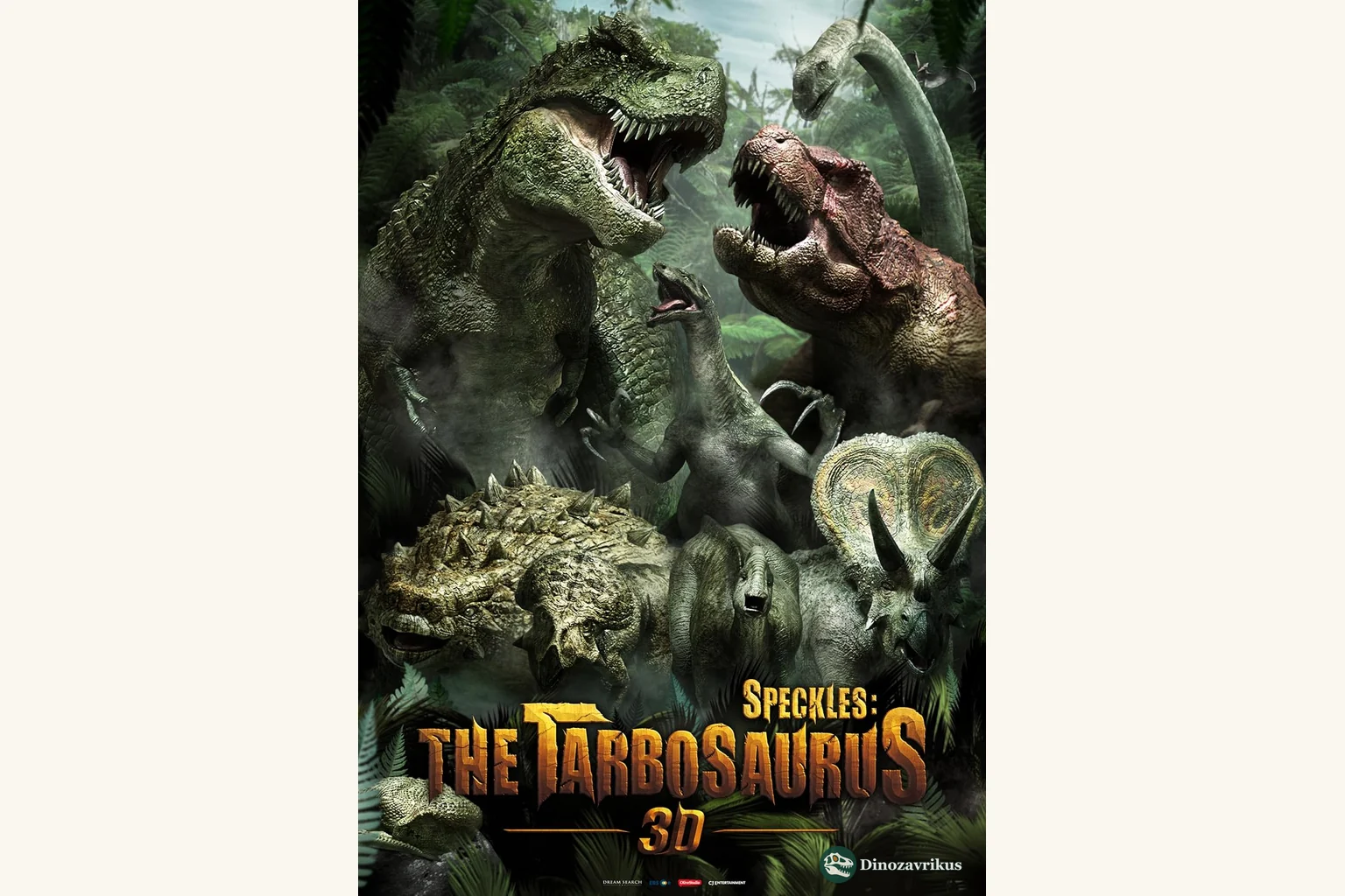 English cover artwork for Speckles: The Tarbosaurus (2012)
