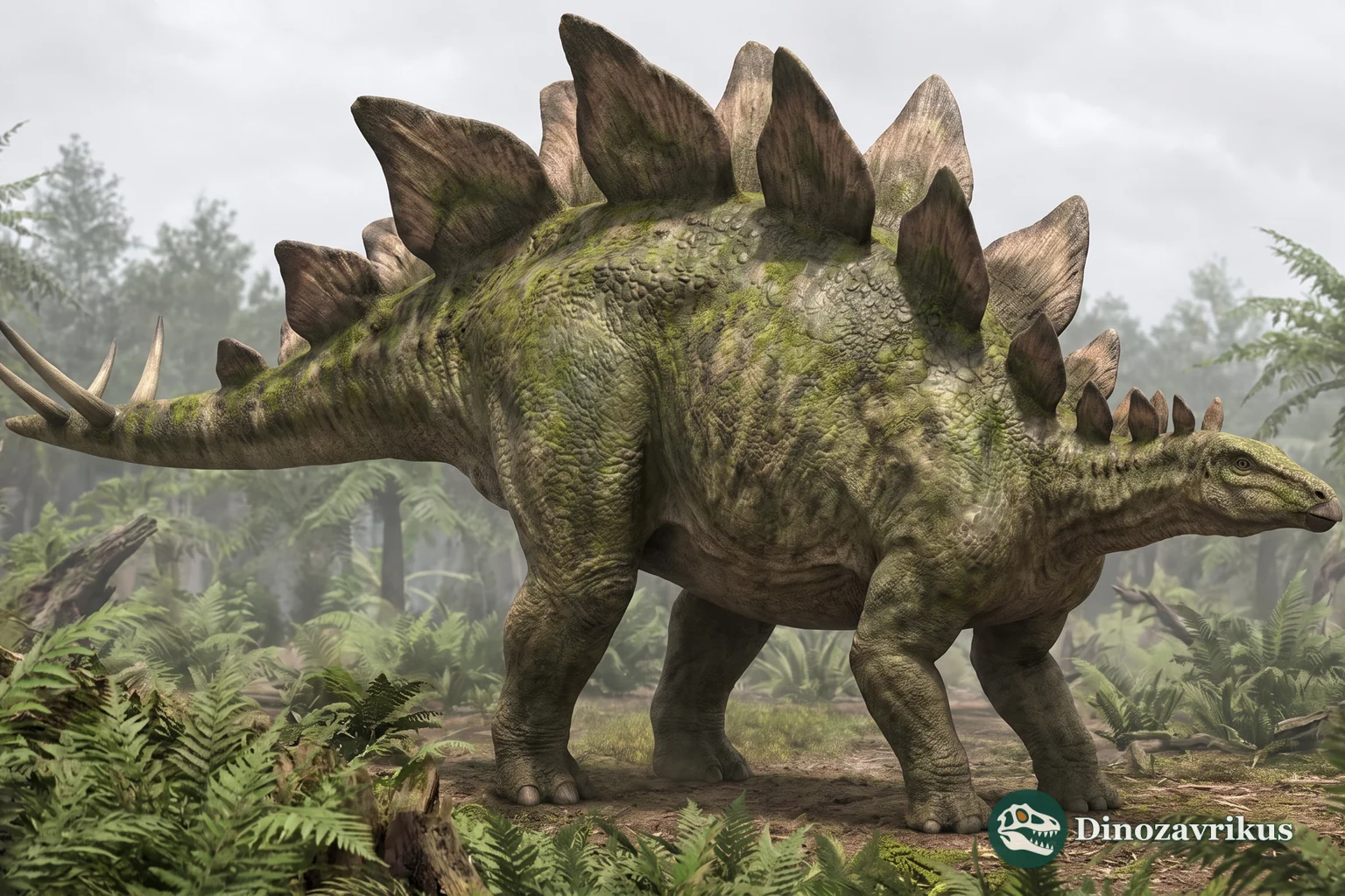 Artist's reconstruction of an adult Stegosaurus