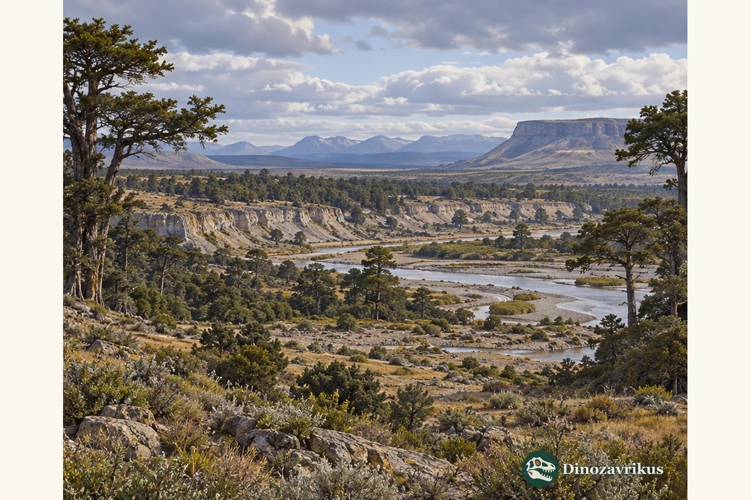 A conceptual Miocene landscape of the Santa Cruz Formation