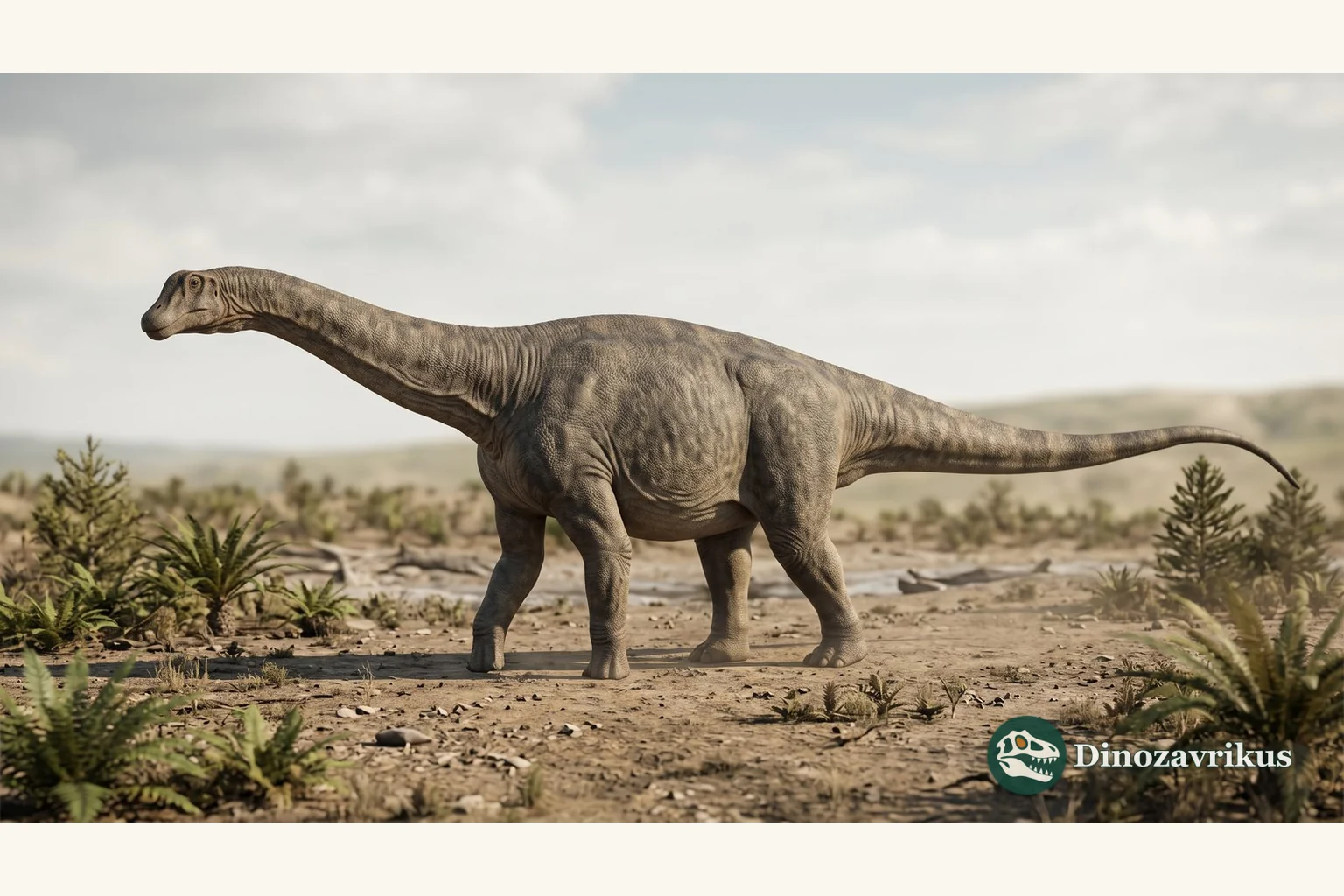Illustrative reconstruction of a proposed Sulaimanisaurus titanosaur in Late Cretaceous Pakistan
