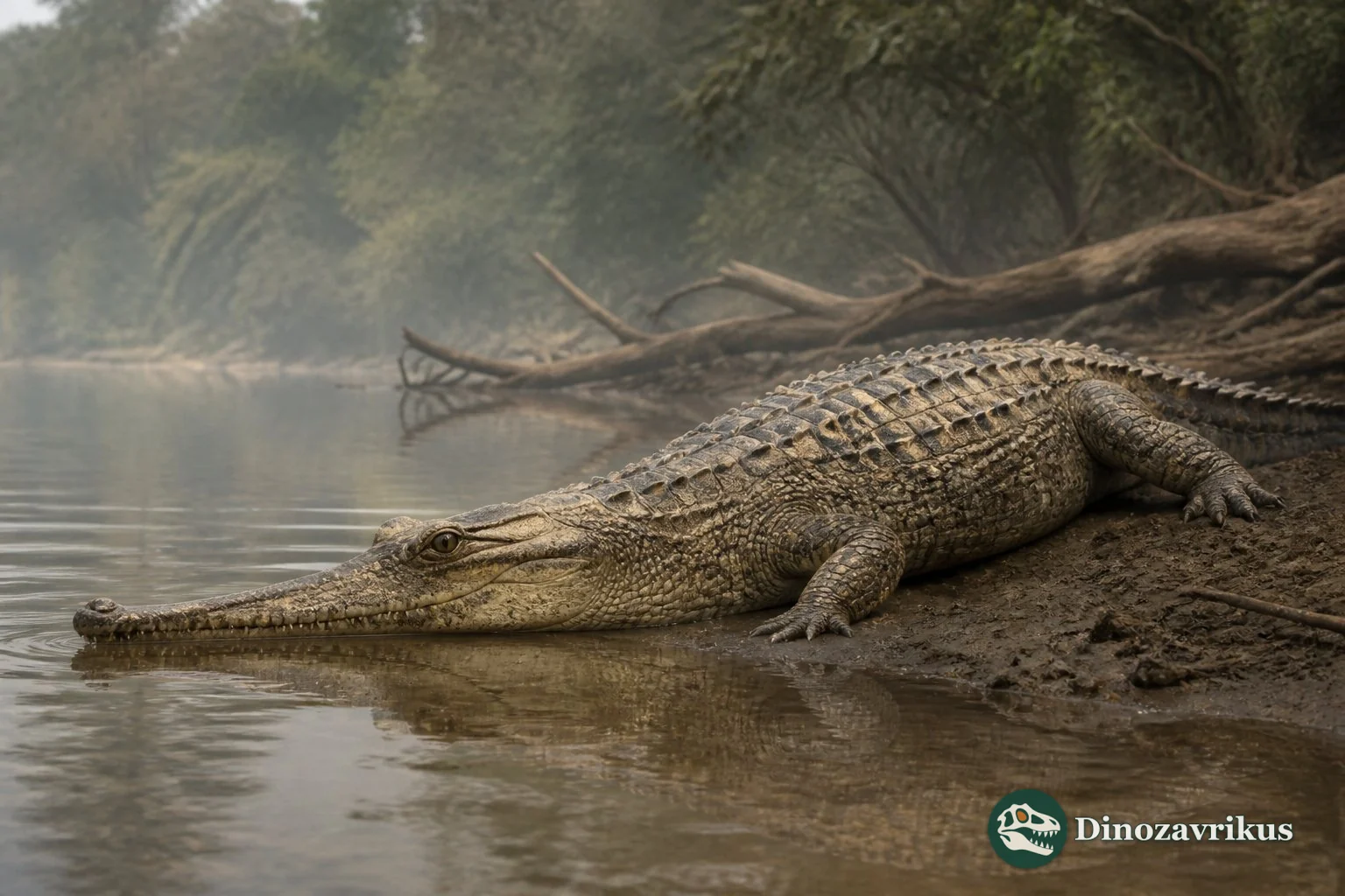 Sunosuchus near a Late Jurassic river channel in the Junggar Basin, based on cranial and skeletal fossils