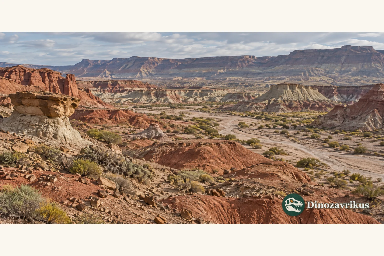 Layered red and ochre badlands in the Ischigualasto–Villa Unión Basin of Argentina