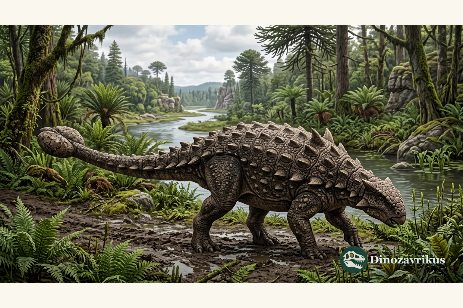 Illustrative reconstruction of the Mongolian ankylosaur Talarurus