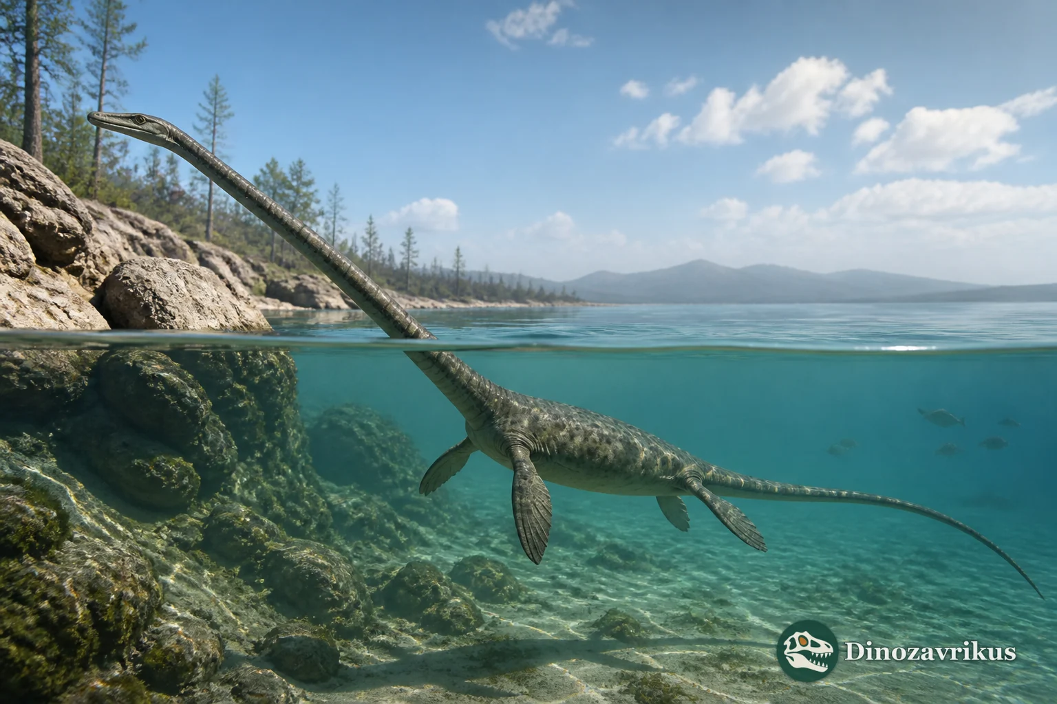 Tanystropheus reconstructed in a shallow Triassic coastal basin