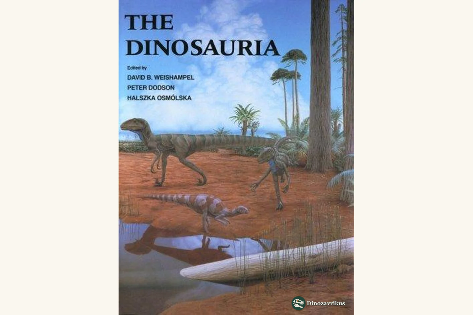 English-language cover artwork for the first edition of The Dinosauria
