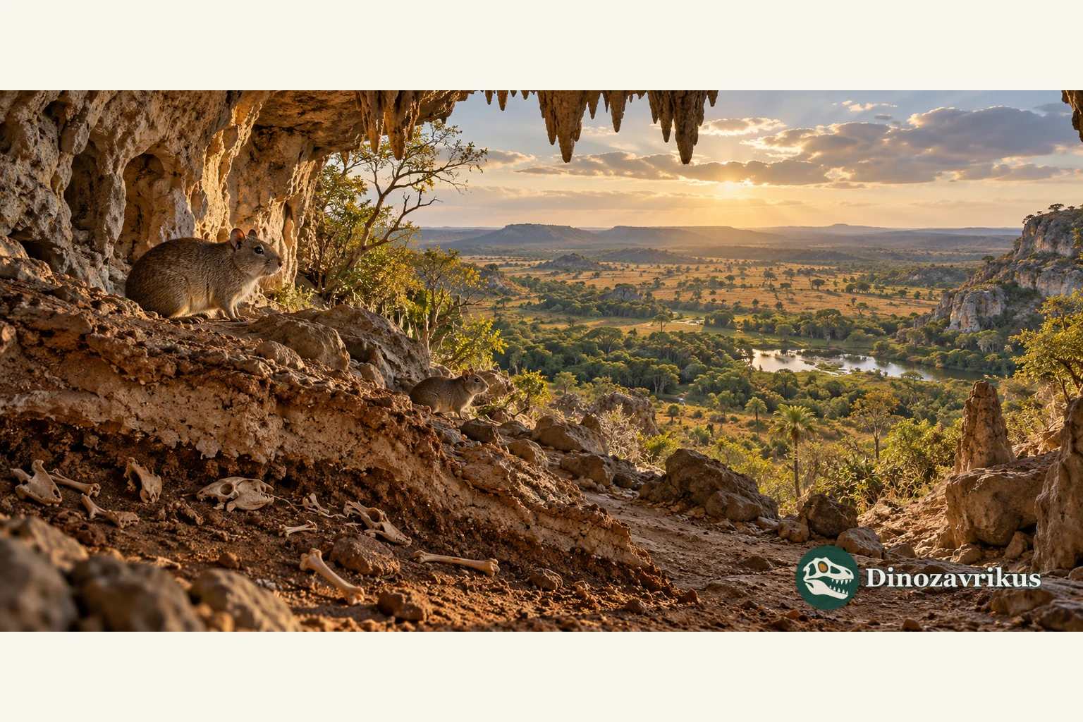 Illustrative Brazilian limestone cave and habitat mosaic