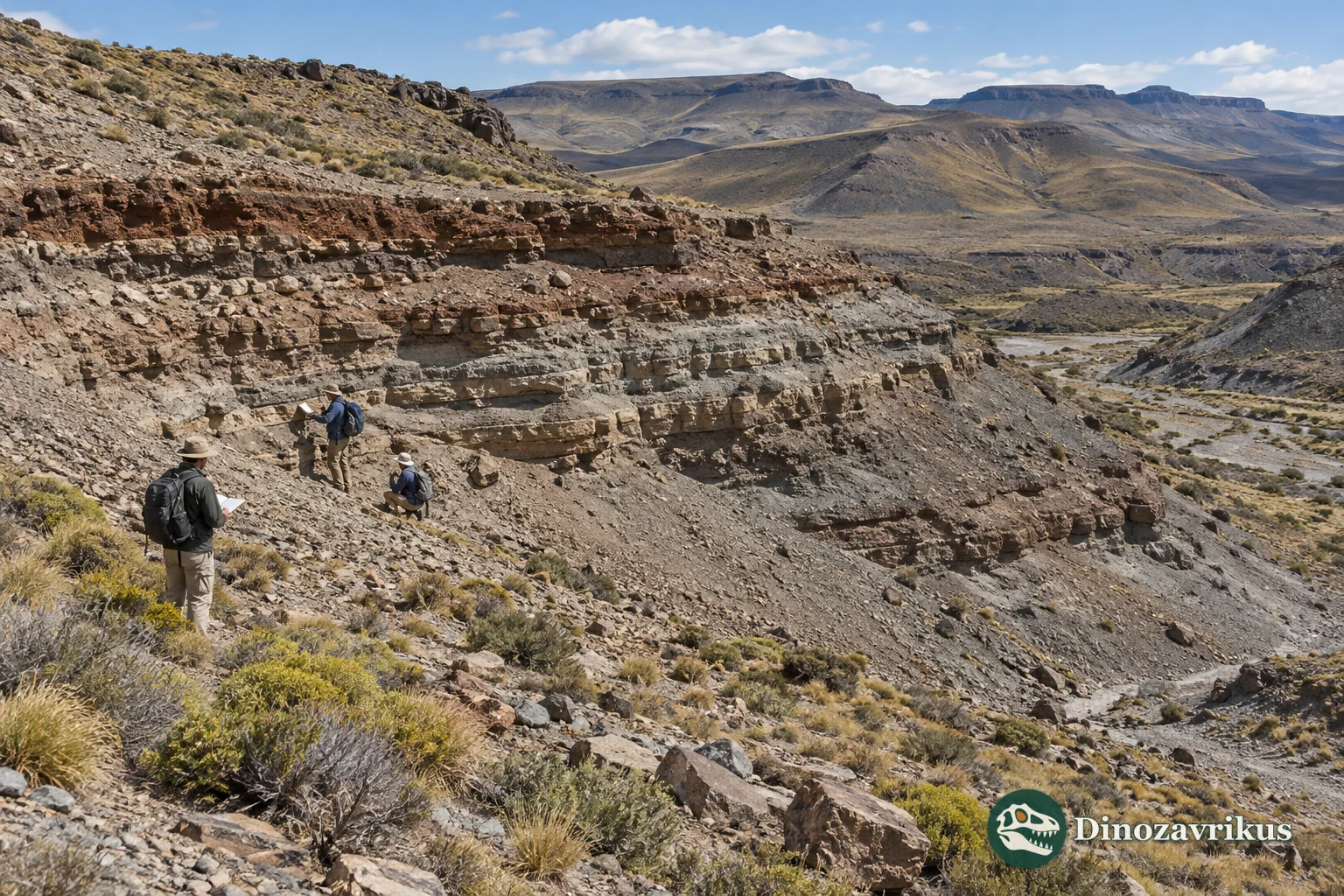 Illustrative middle Eocene Patagonian fossil-bearing outcrop