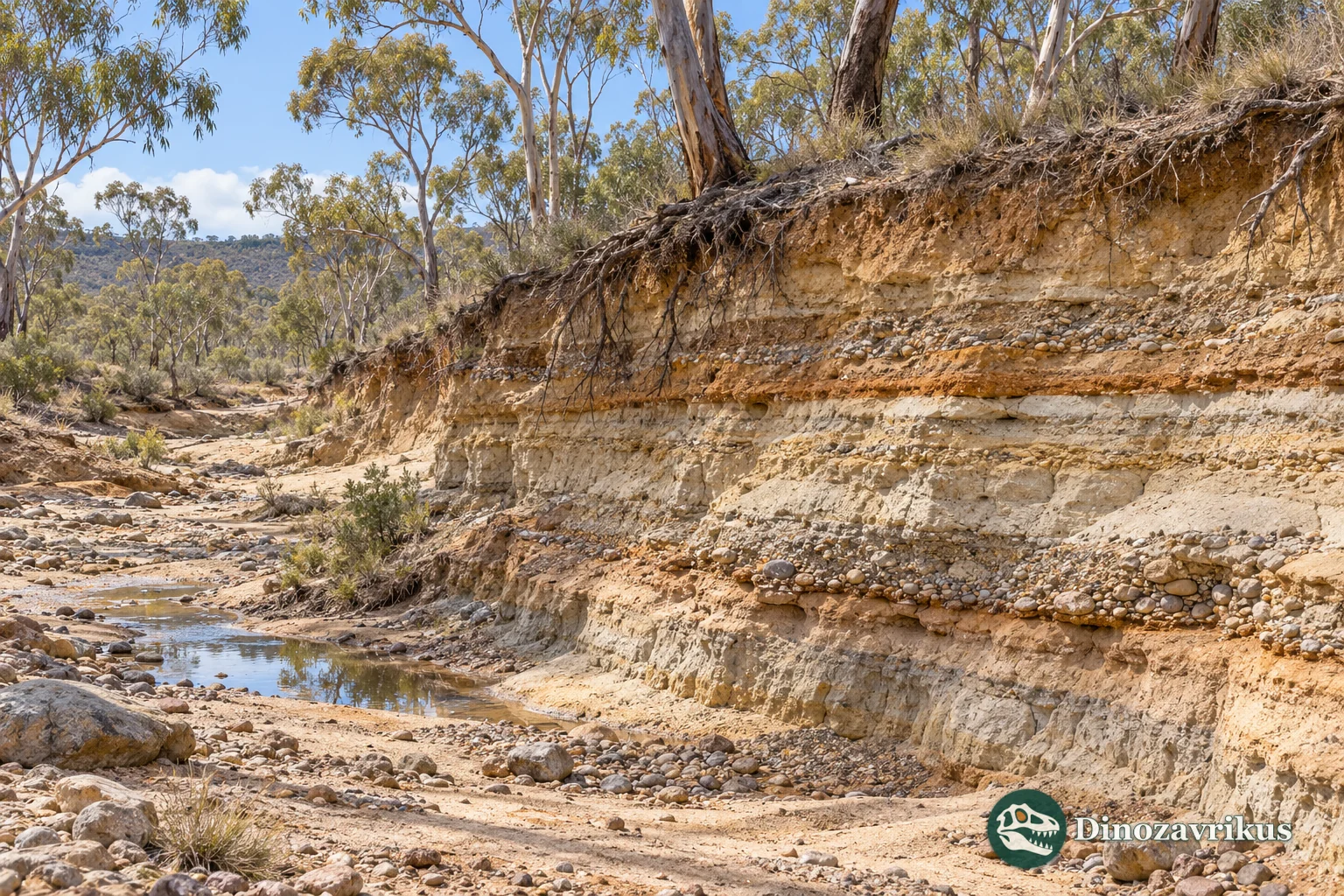 Imagined Australian fossil exposure