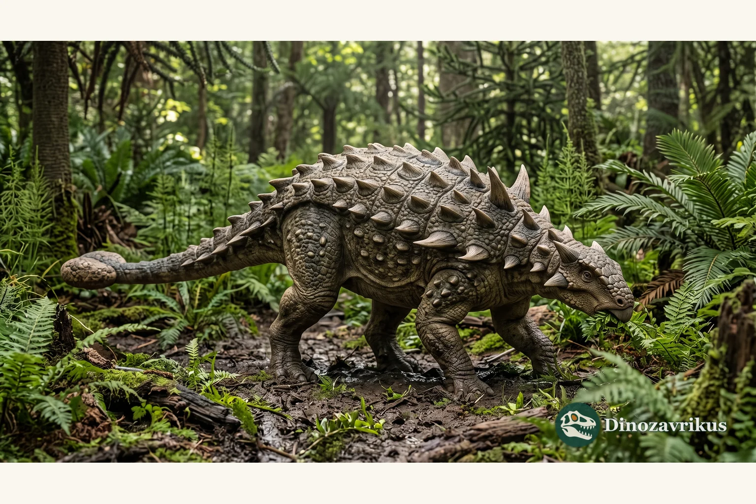 Illustrative reconstruction of Tsagantegia longicranialis in a Cretaceous landscape