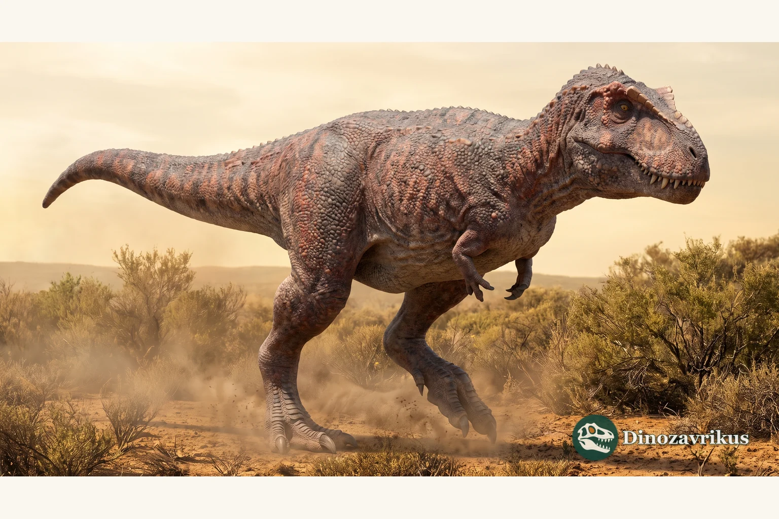 Tyrannotitan reconstructed on a Cretaceous Patagonian river plain