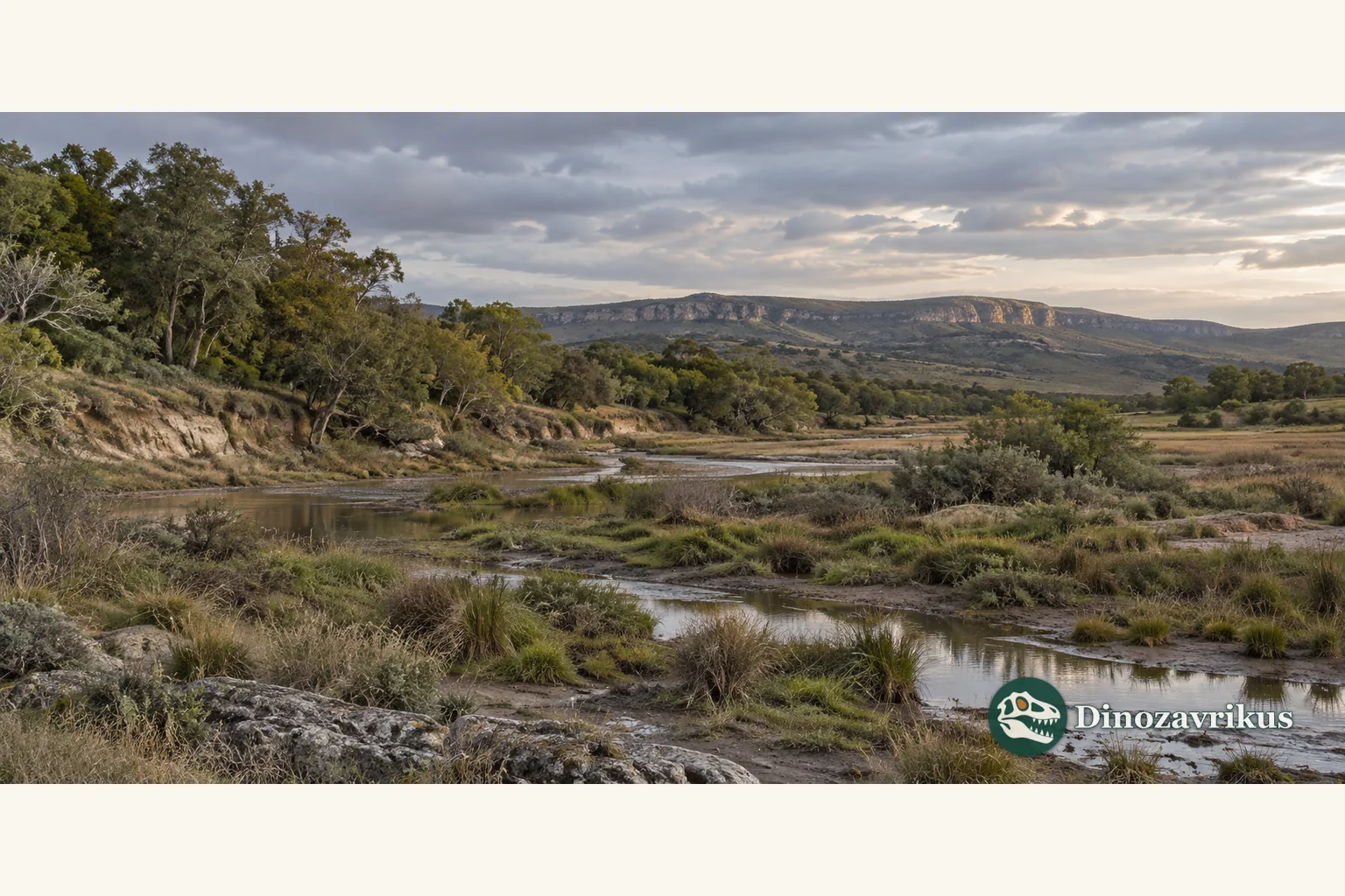 Imagined late Pleistocene southern floodplain