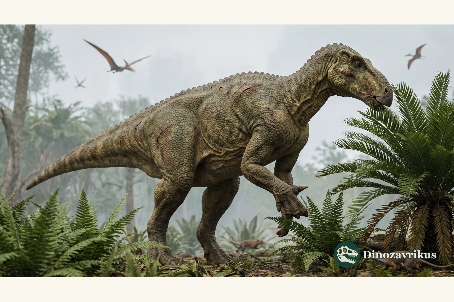 Illustrative iguanodontian reconstruction used to explain the historical Vectisaurus name