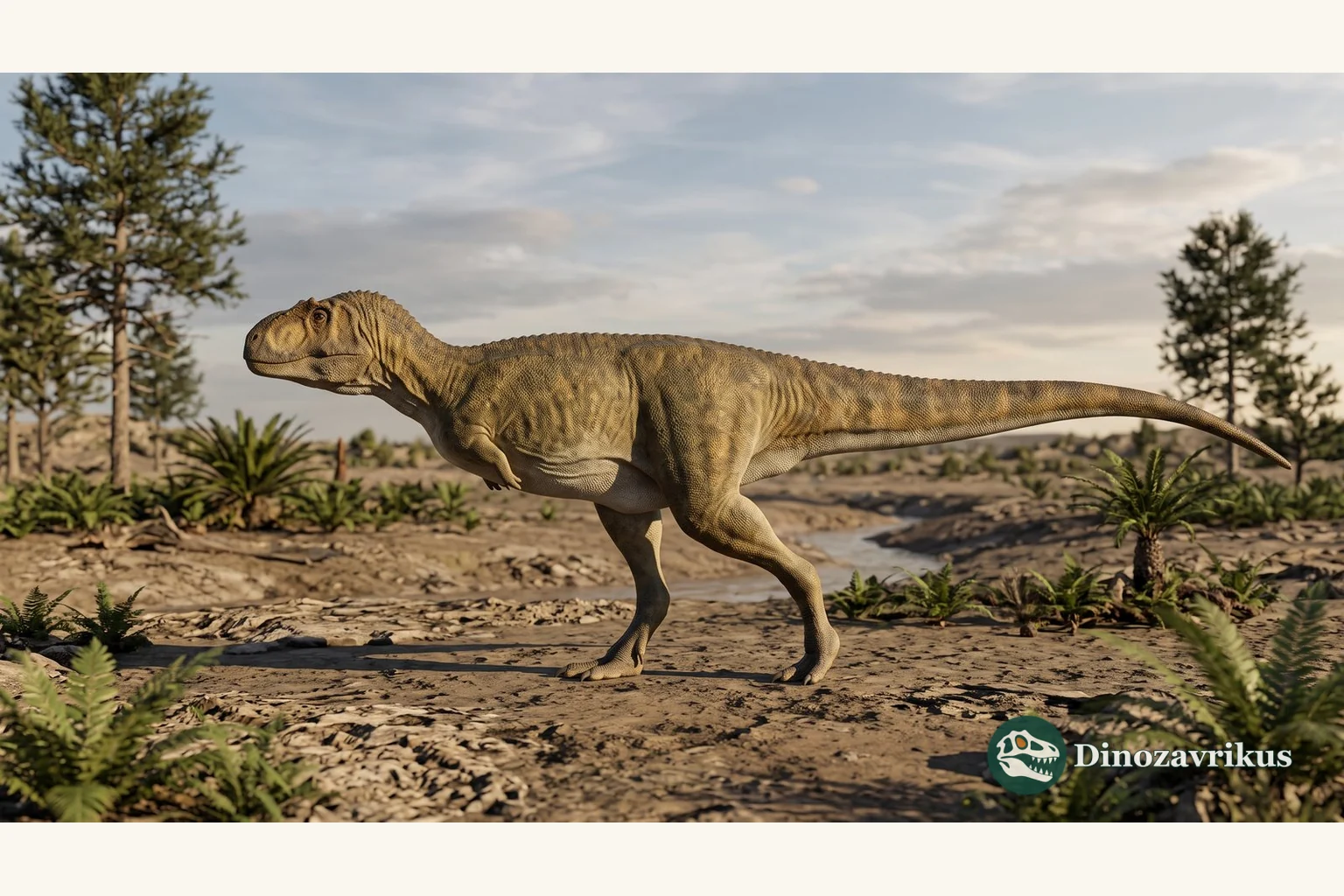 Illustrative reconstruction of the proposed theropod Vitakrisaurus saraiki in Late Cretaceous Pakistan
