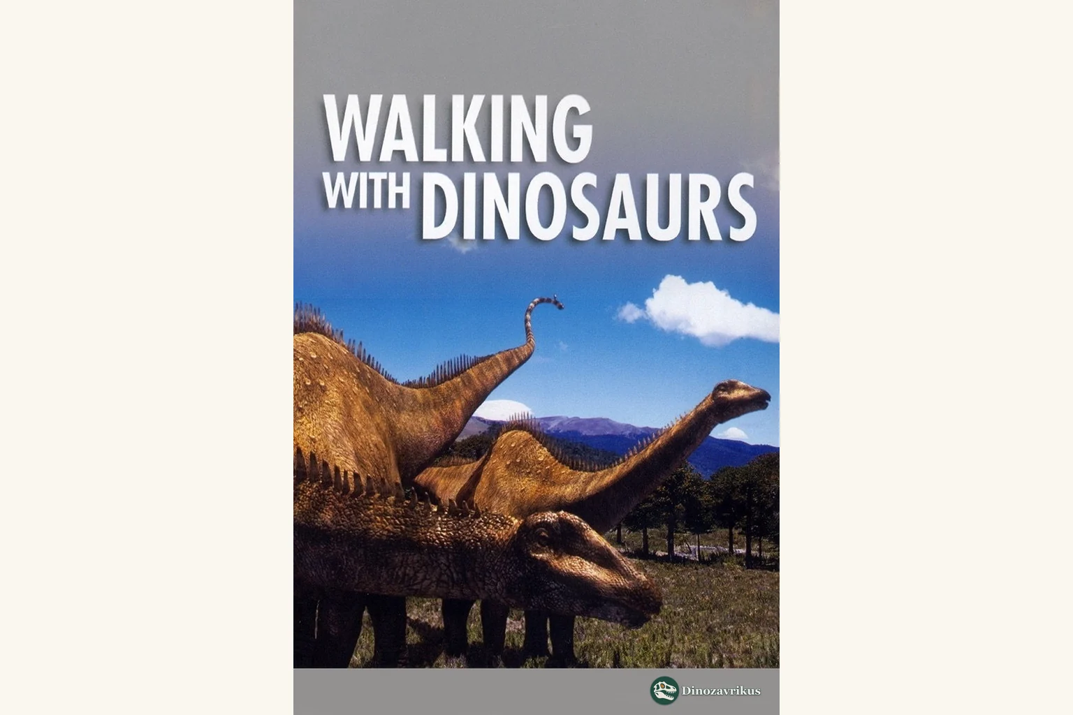English poster art for the 1999 BBC documentary Walking with Dinosaurs