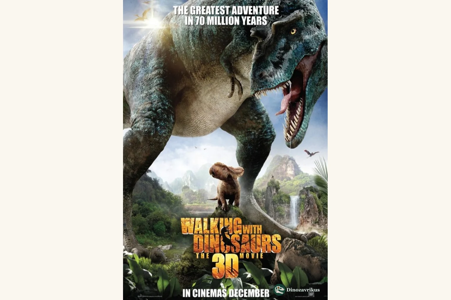 English cover artwork for Walking with Dinosaurs (2013)