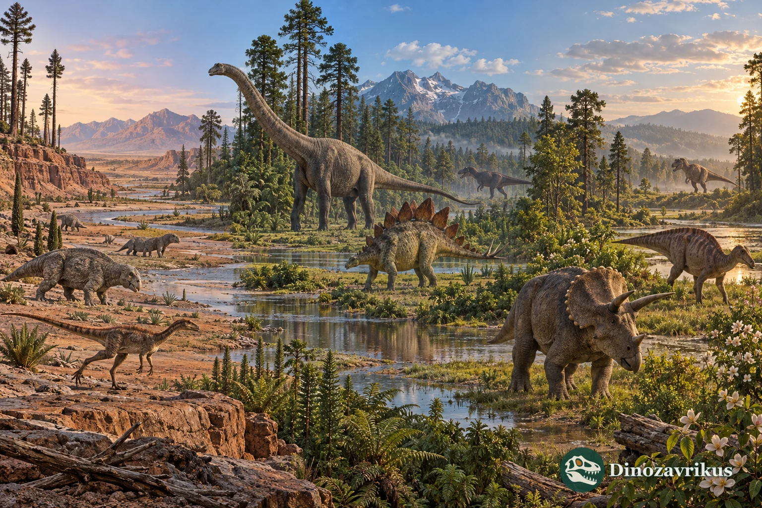 Three successive dinosaur worlds from the Late Triassic, Late Jurassic and latest Cretaceous