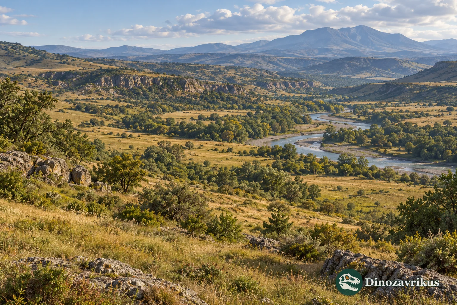 Interpretive early Pleistocene Caucasus landscape