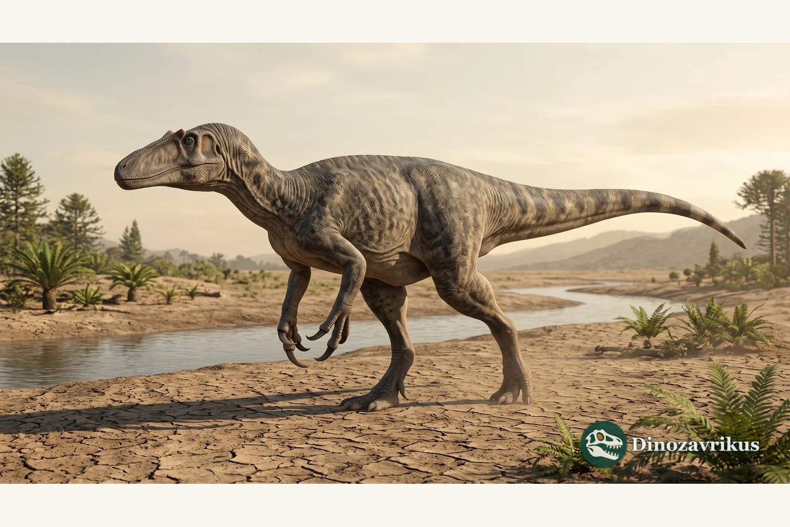 Illustrative reconstruction of Xenovenator espinosai in the Campanian of Mexico