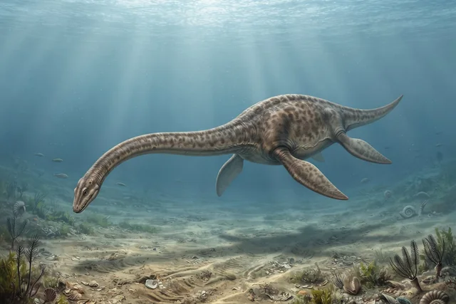 Clean catalogue illustration for Elasmosaurus