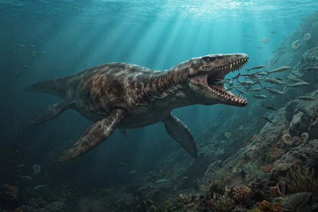 Clean catalogue illustration for Liopleurodon