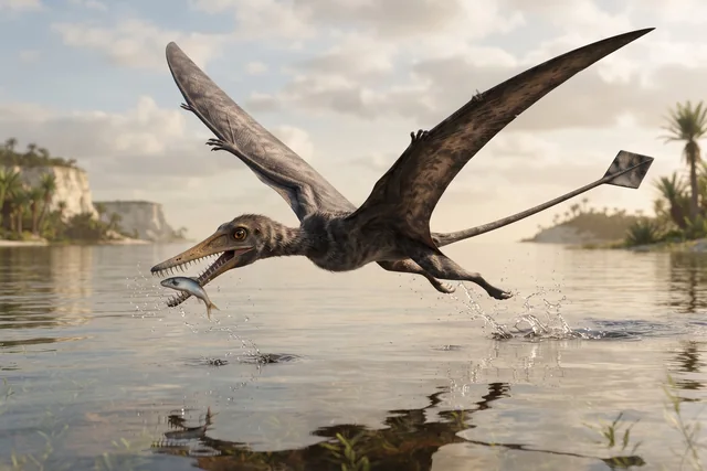 Clean catalogue illustration for Rhamphorhynchus